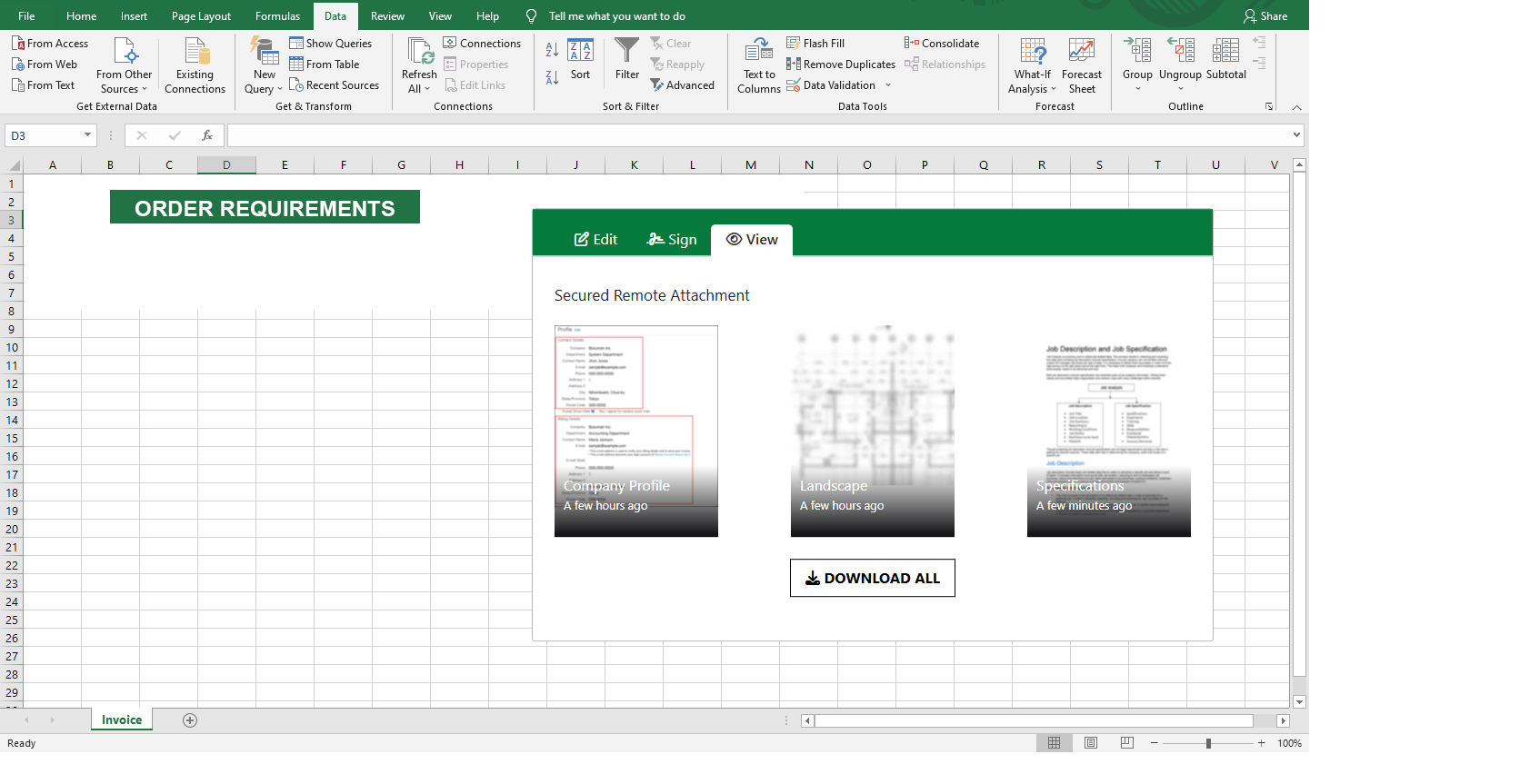 Company Profile preview